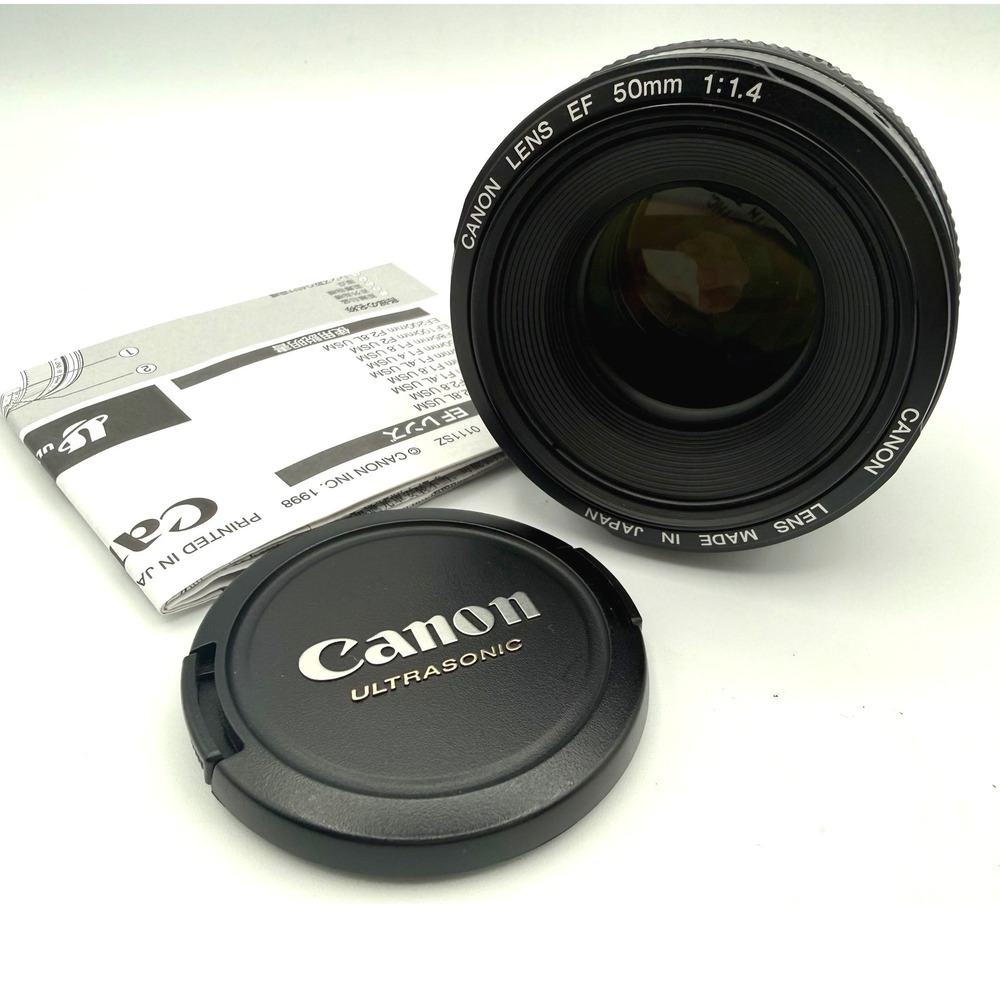 Canon EF 50mm f/1.4 USM Prime Lens for Canon DSLR Cameras Made in Japan